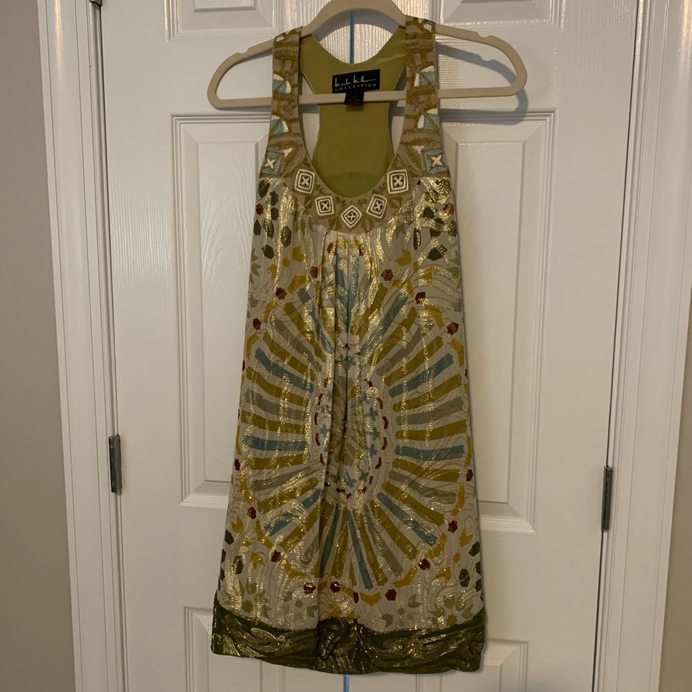 Nicole Miller Collection size P (0-2) cocktail dress silk EXQUISITE euc